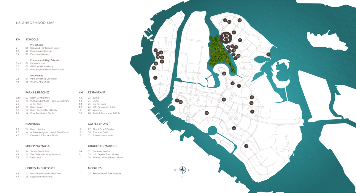 Location map of  Rivage 