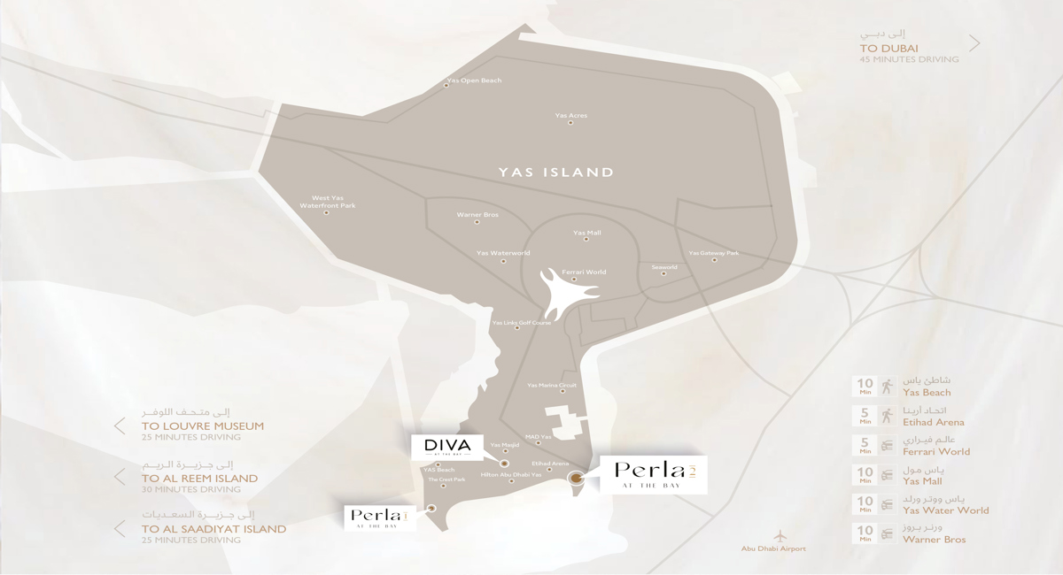Location map of  Perla 1 