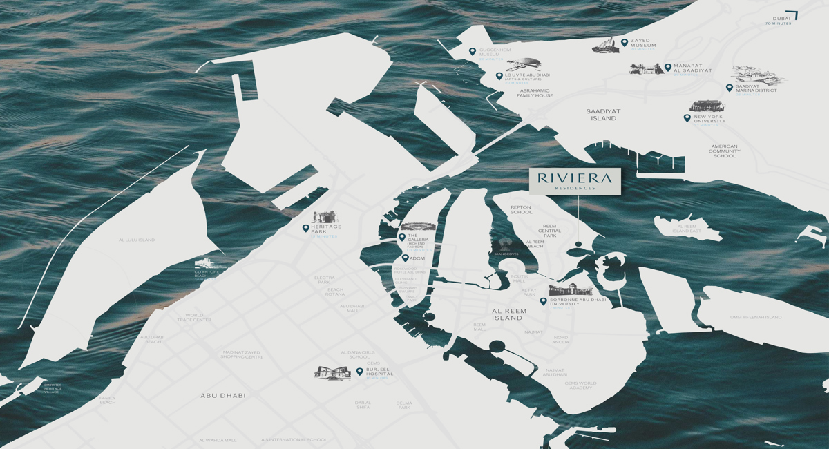 Location map of  Riviera Residences - Mered
