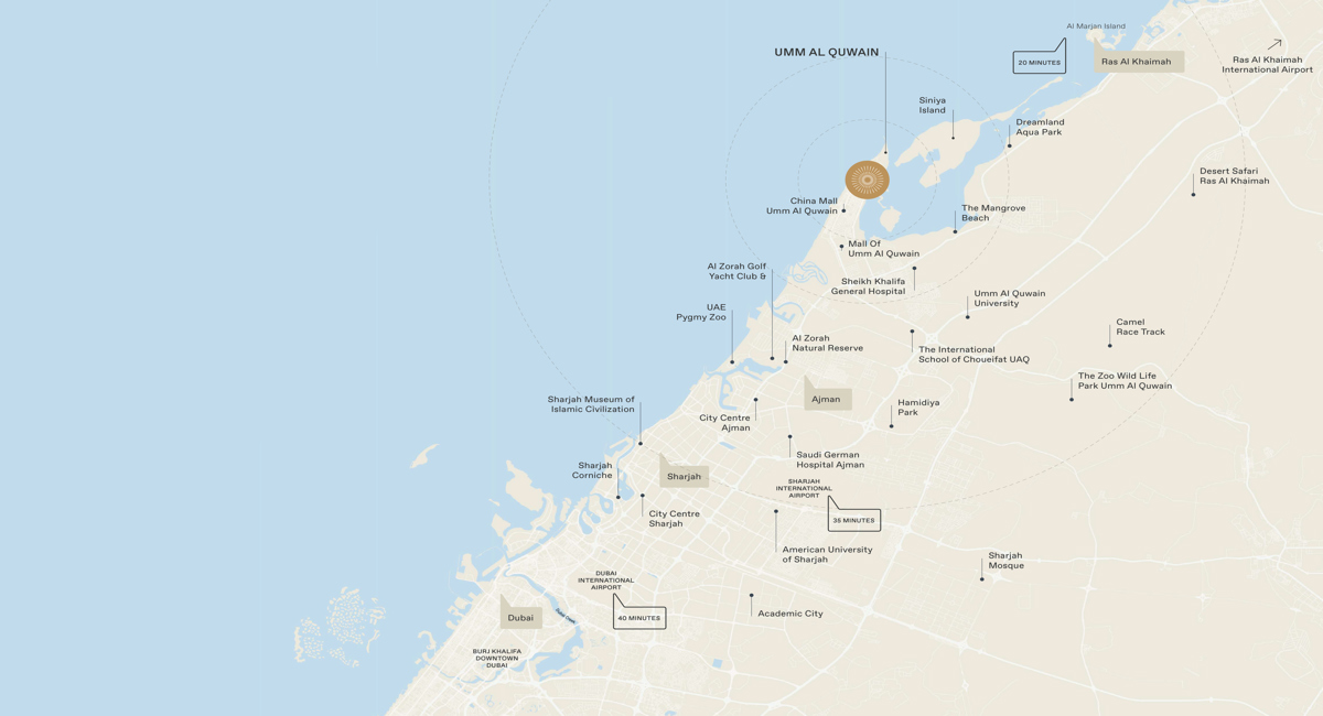 Location map of  aya beachfront residences