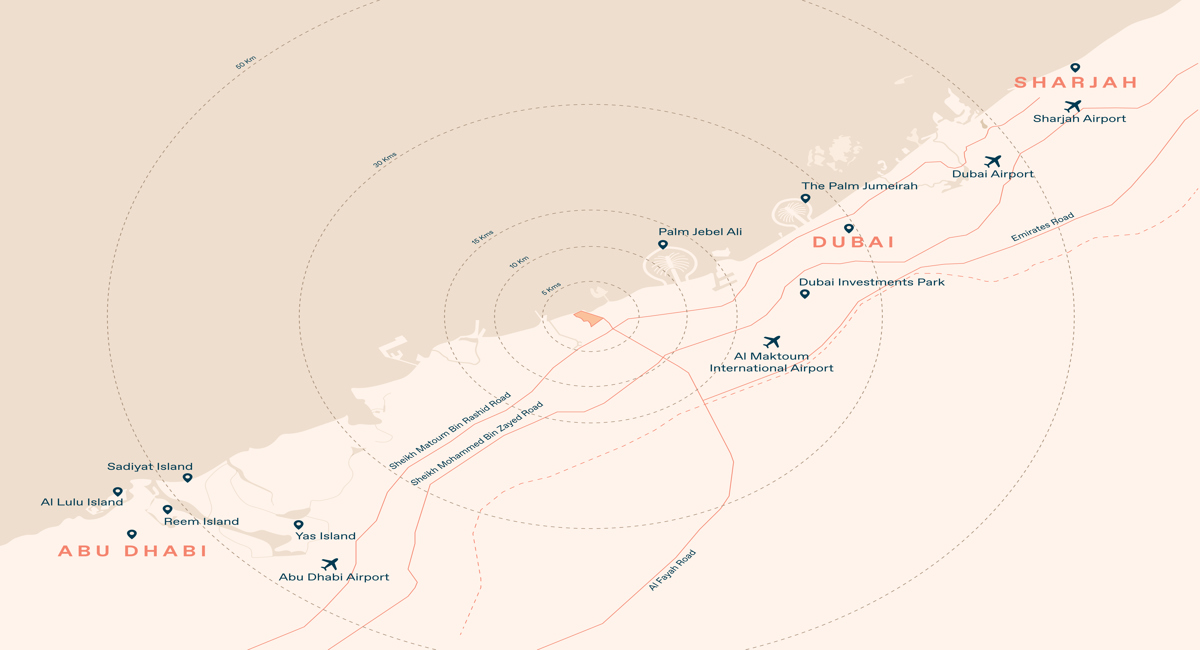 Location map of  Bayn – Lagoon