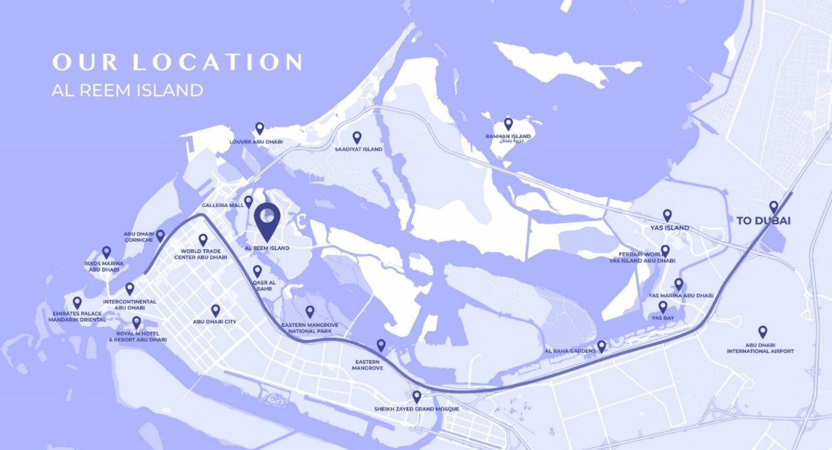 Location map of  Elie Saab Residences