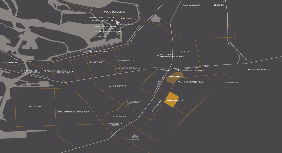 Location map of  Alreeman 2 - Phase 1