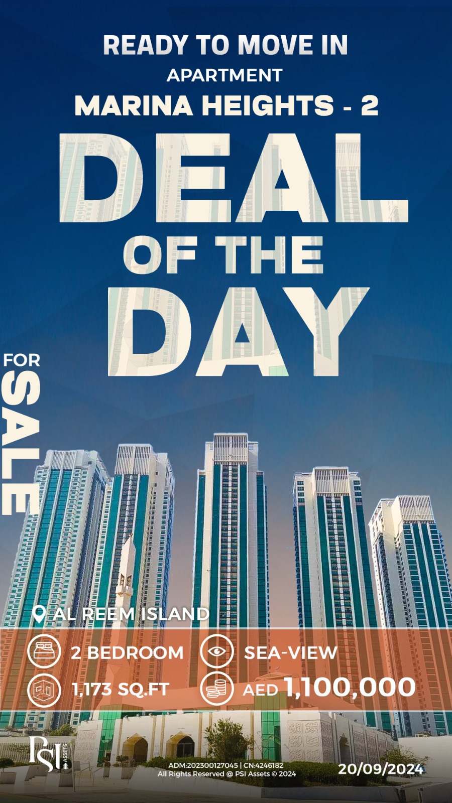 Exclusive Deal of the Day at Marina Heights 2, Al Reem Island Luxury